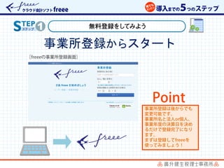 事業所登録からスタート
 