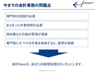 ௒䜎䛷䛾఍ィᴗົ䛾ၥ㢟Ⅼ 
ᑓ㛛఍ⓗィ䛺f▱ree㆑e䛜䛿ᚲ䚸䛒せ䛺䛯䛾⤒⌮ฎ⌮䜢䜹䞁䝍䞁䛻䛧䜎䛩䚹 
䜎䛸䜎䛳䛯సᴗ᫬㛫䛜ᚲせ 
㡿཰᭩䛺䛹䛾⣬䛾⟶⌮䛜↹㞧 
ᑓ㛛ᐙ䛻䛩䜉䛶䛾సᴗ䜢౫㢗䛩䜛䛸䚸㈝⏝䛜㧗㢠 
఍ィfreee䛿䚸䛒䛺䛯䛾⤒⌮ฎ⌮...