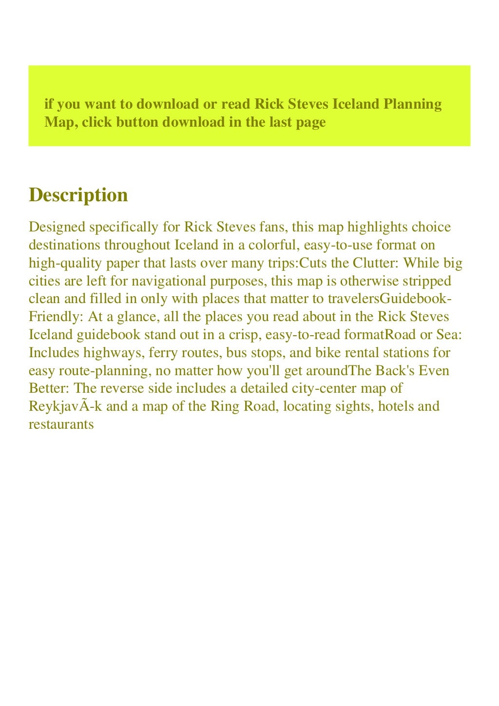 [Free Ebook] Rick Steves Iceland Planning Map ^R.E.A.D.^