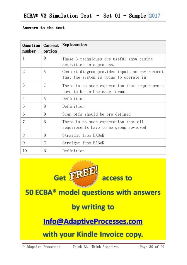 ECBA Exam