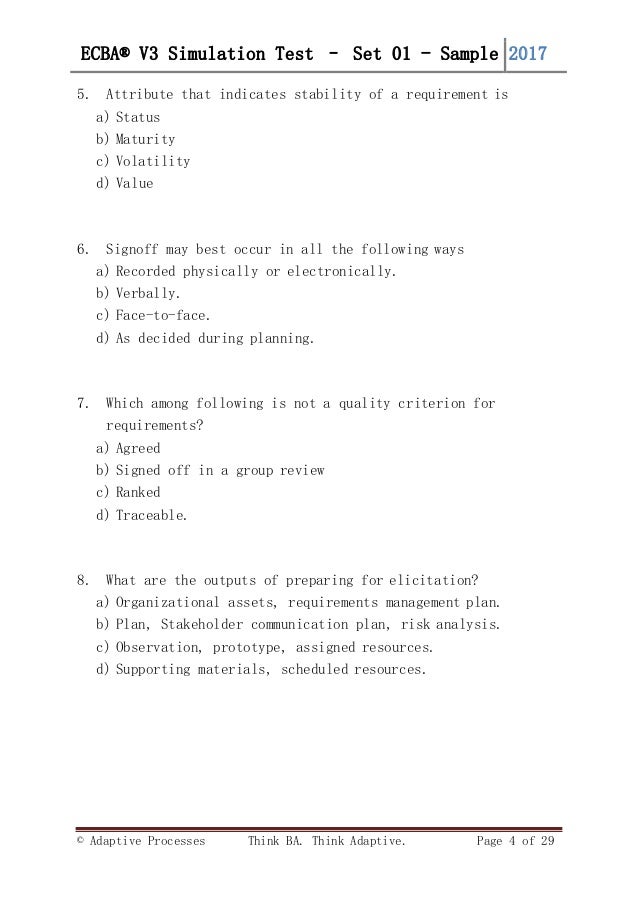 ECBA Examsfragen