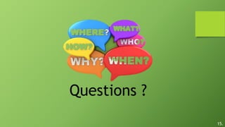 Questions ?
15.
 