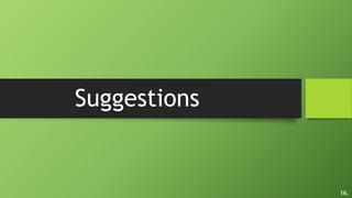 Suggestions
16.
 