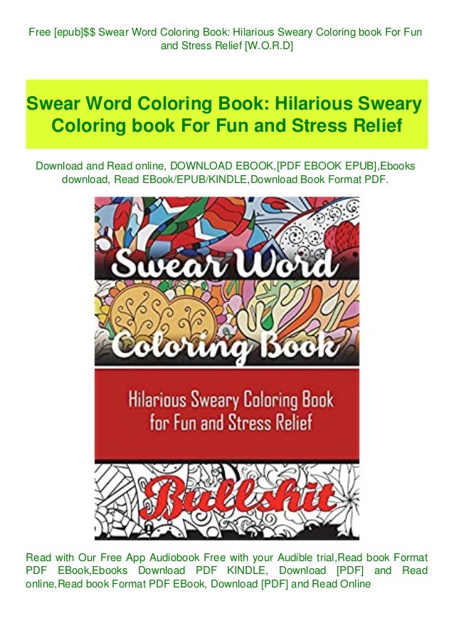 Download Free Epub Swear Word Coloring Book Hilarious Sweary Coloring Book