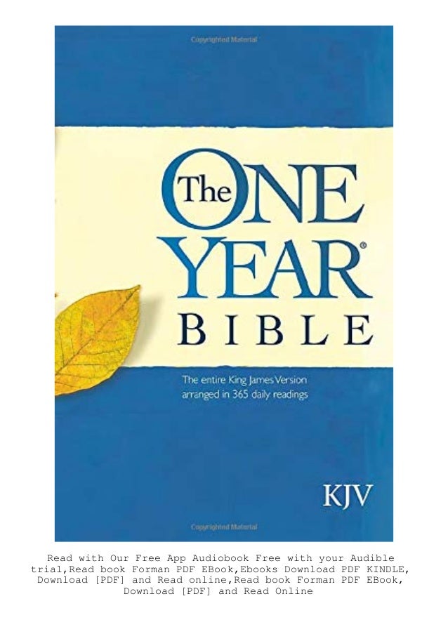Free Epub The One Year Bible The Entire King James Version Arrang