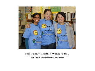 Free Family Health & Wellness Day ,[object Object]