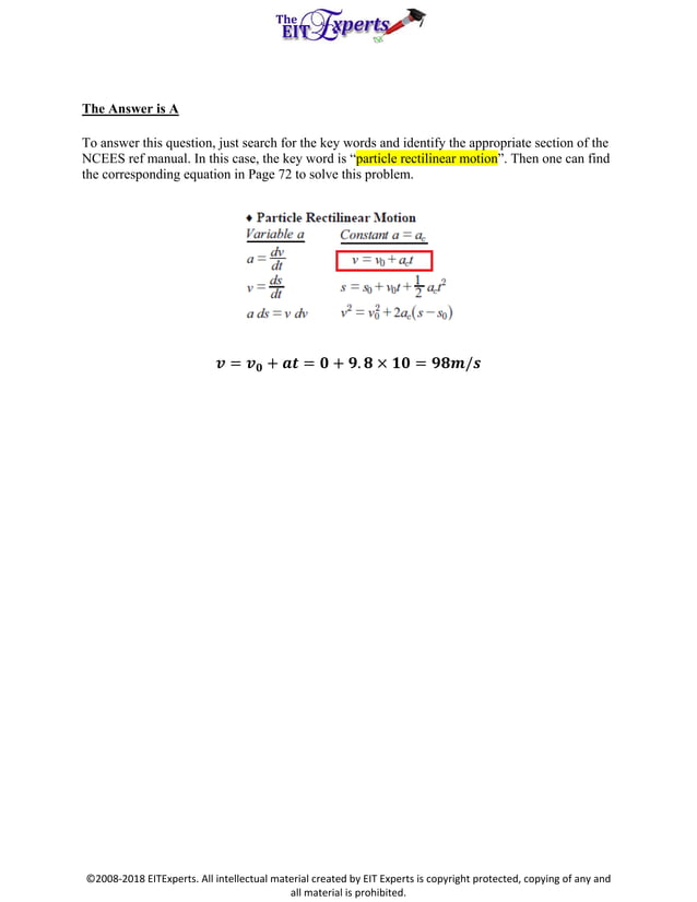 Free FE practice problems | PDF