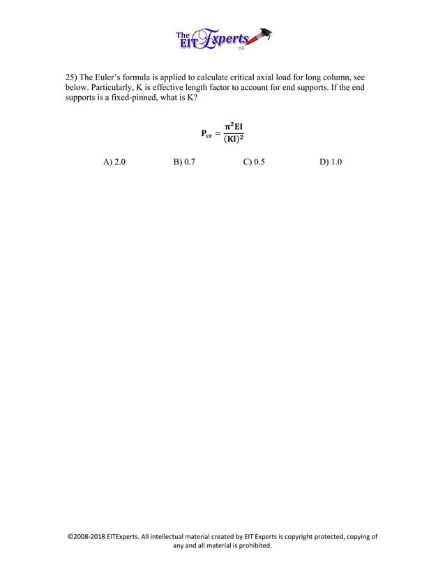 Free FE practice problems | PDF