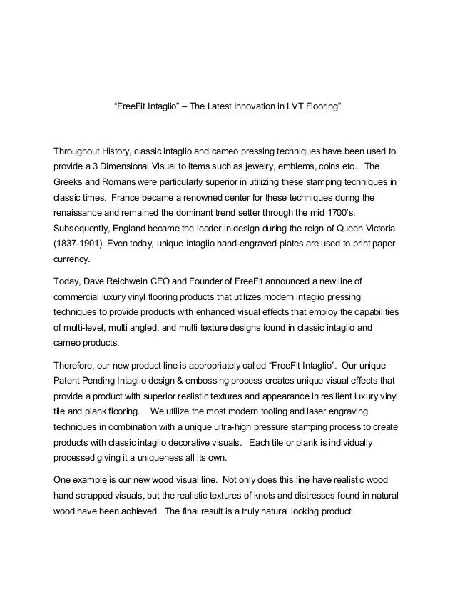 Free Fit Intaglio White Paper