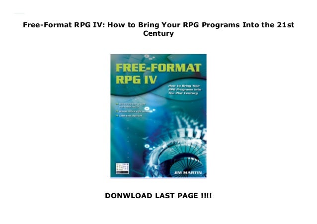 Free-Format RPG IV