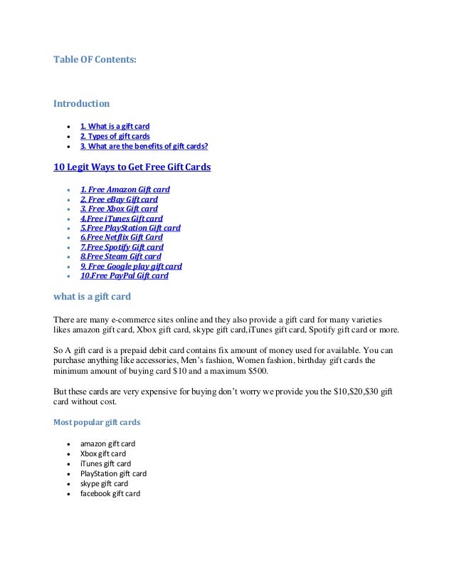 Free Gift Card Generator No Human Verification Free Gift Card Generator No Human Verification