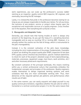 © Copyright 2016: All Rights Reserved. www.qualityengineersguide.com
16
 