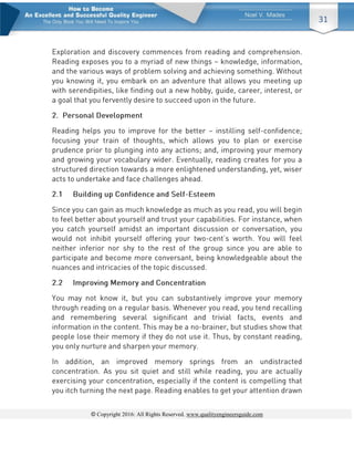 © Copyright 2016: All Rights Reserved. www.qualityengineersguide.com
31
 