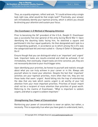 © Copyright 2016: All Rights Reserved. www.qualityengineersguide.com
49
 