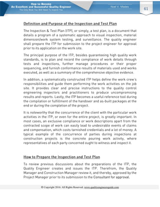 © Copyright 2016: All Rights Reserved. www.qualityengineersguide.com
61
 