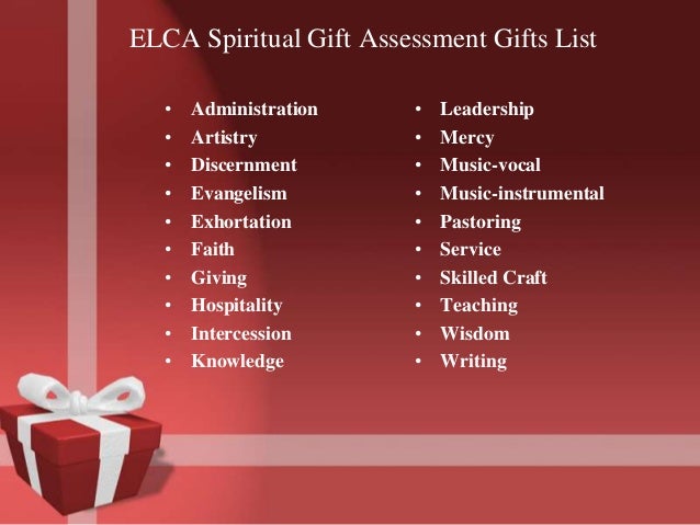 Spiritual Gifts Presentation