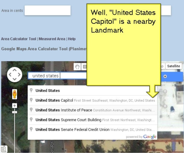 Free google maps area calculator tool Described