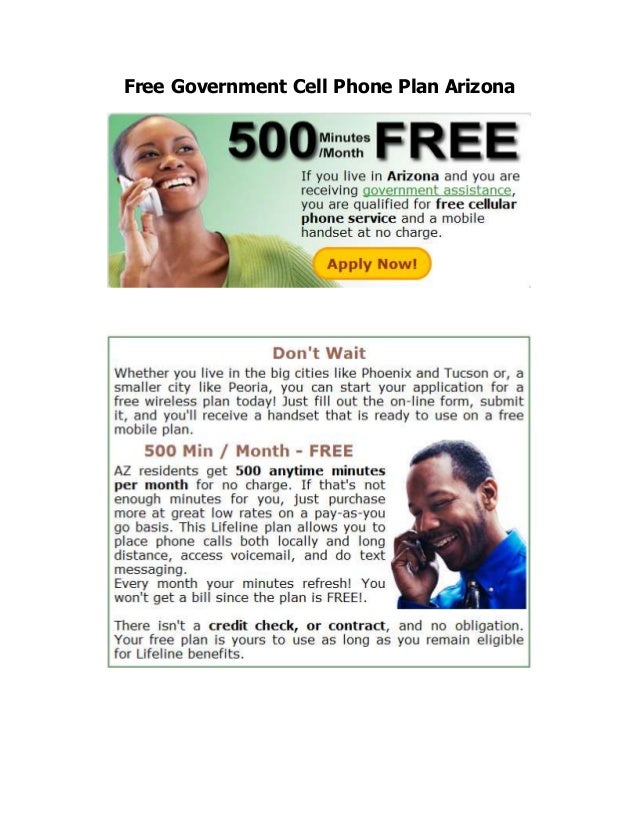 Free government cell phone plans in arizona
