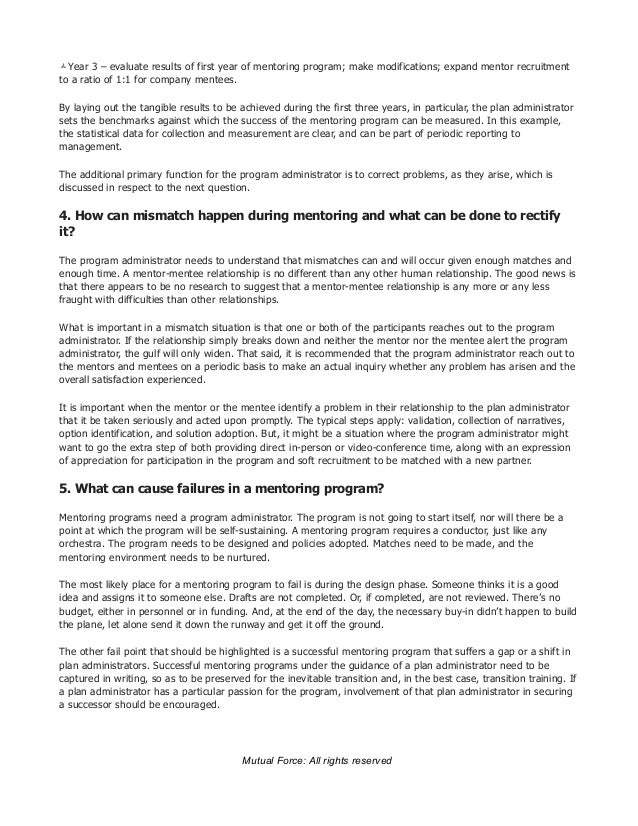 mentoring best practices