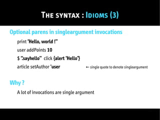 Sugar Presentation - YULHackers March 2009