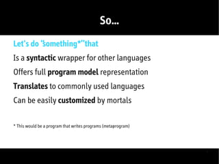 Sugar Presentation - YULHackers March 2009