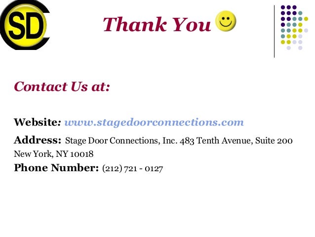 Free Happy Hour Dance Seminar By Stage Door Connections