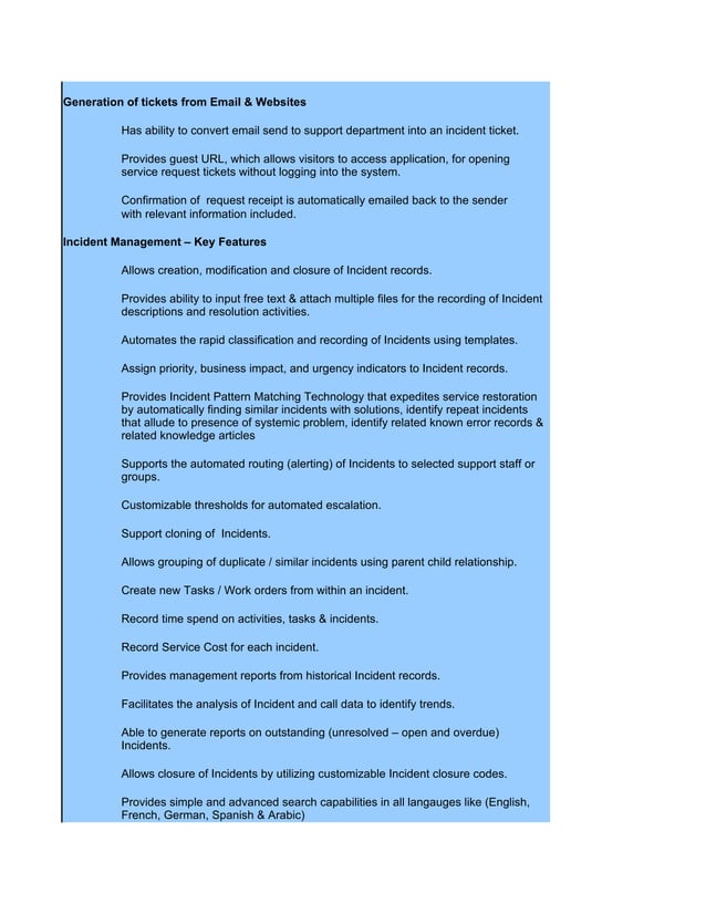 Free help desk evaluation checklist