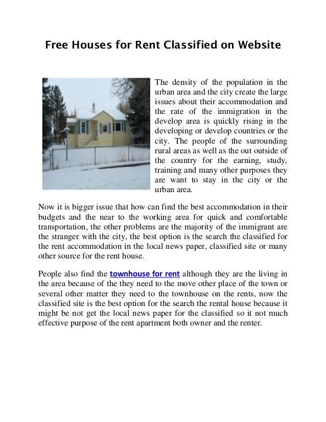 free houses for_rent_classified_on_website free houses rent