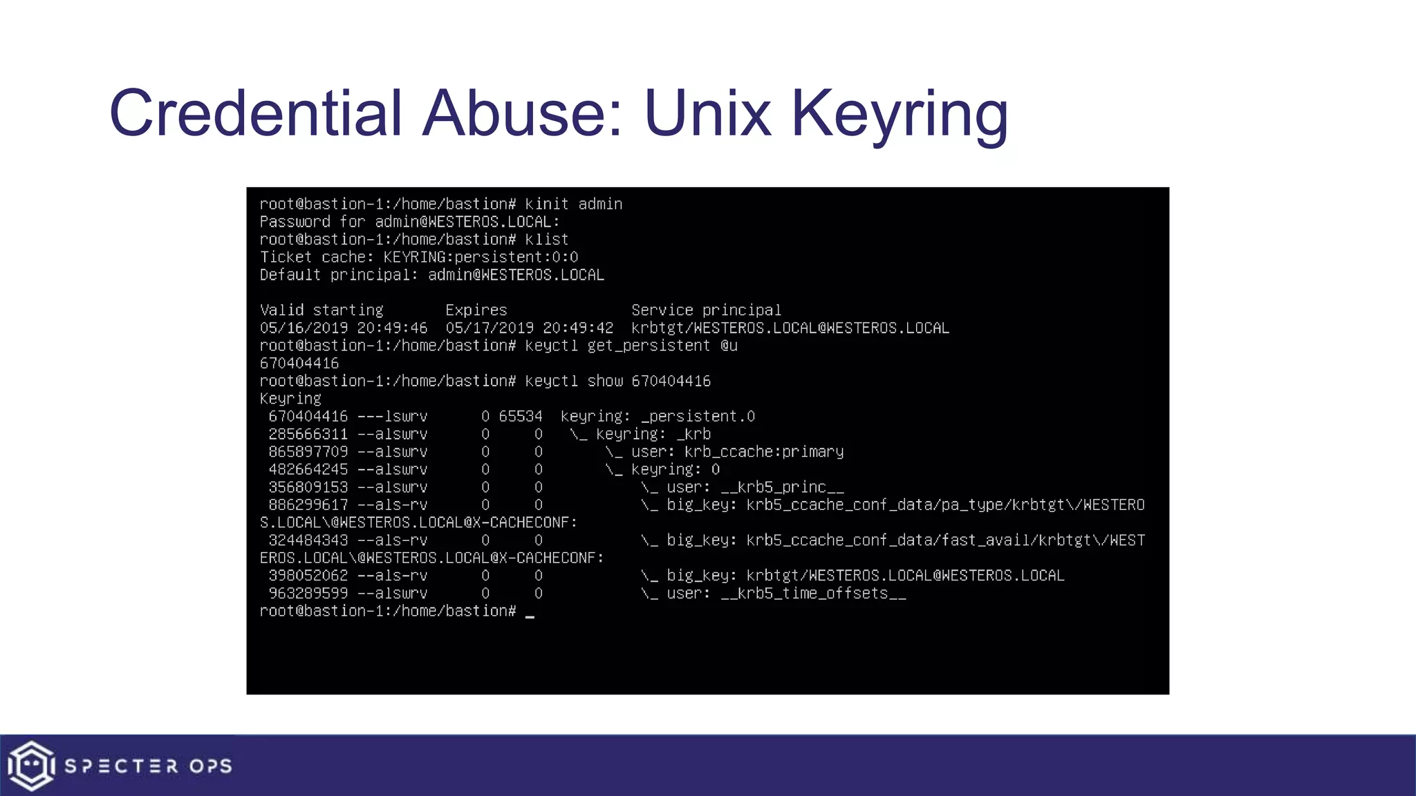 Credential Abuse: Unix Keyring
 