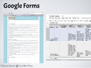 Google forms
Monica Burns @ClassTechTips
 