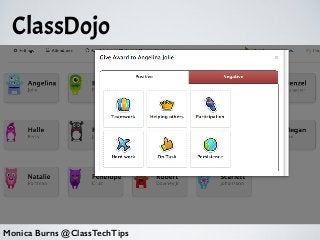 ClassDojo
•
Monica Burns @ClassTechTips
 