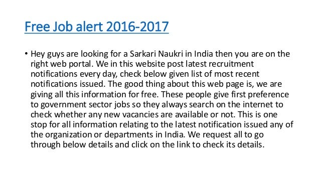 latest free job