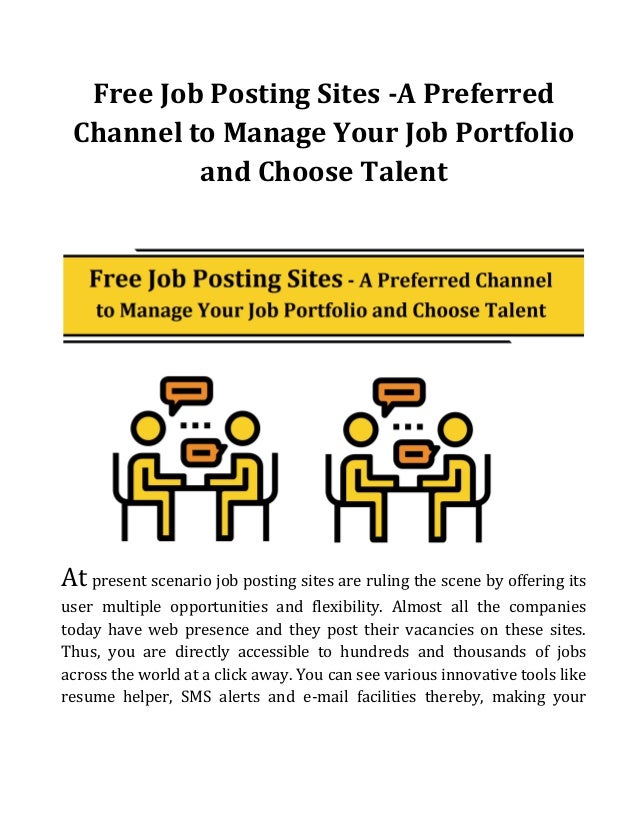 job posting sites