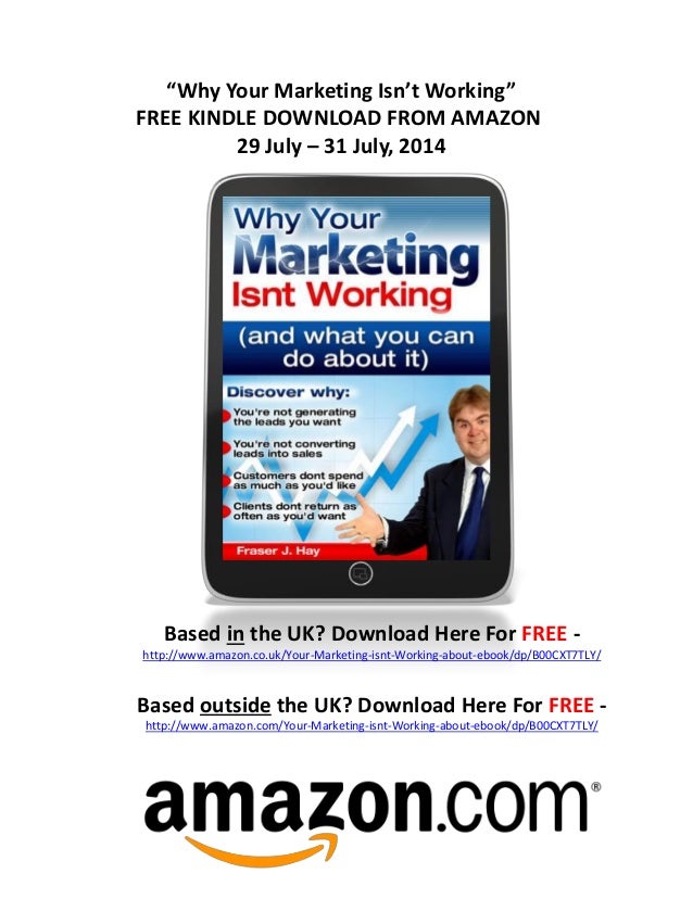 Free Marketing kindle book on amazon today july 29 - 31
