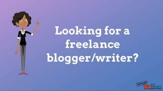 Freelance blogger 