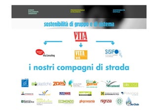 •  VITA nasce nel 1994 per dare voce alla realtà delle organizzazioni non profit e dei
cittadini impegnati nella costruzione di una società più responsabile.
VITA. La storia.
•  VITA si è reso portatore
delle istanze del Terzo Settore
e della società civile e ha
promosso in modo diretto o
indiretto leggi che hanno
cambiato il sistema di regole
nazionale ed europeo in molti
ambiti collegati al non profit.
•  Dal 20 ottobre 2010 Vita
Società Editoriale S.p.a. è
quotata su AIM Italia, caso
unico al mondo di Azienda
con finalità etiche e sociali
che prevede nel proprio
statuto di non distribuire
dividendi.
 