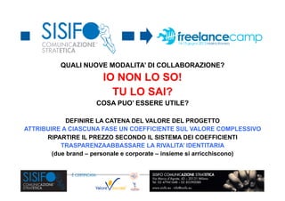 #Freelancecamp - SMART & RESILIENT - Marina Romea 15/06/2013