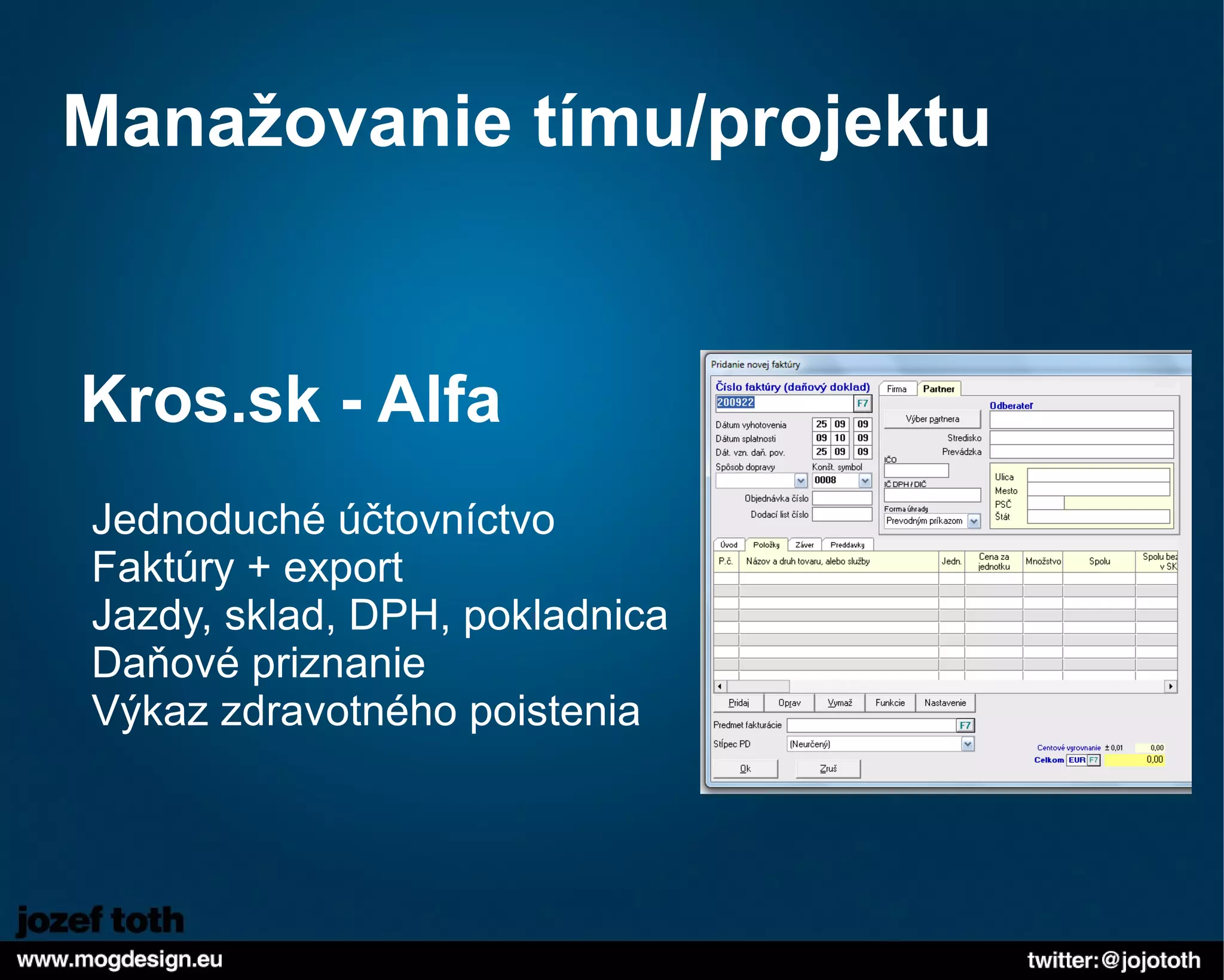 Freshbooks  / Kros Alfa 