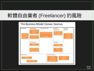 30/36
2014
軟體自由業者 (Freelancer) 的風險
 