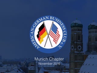 Munich Chapter
November 2016
 