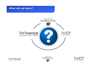 What did we learn?




Presentation1
 