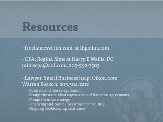 WCBHAM: Running your Freelance Business