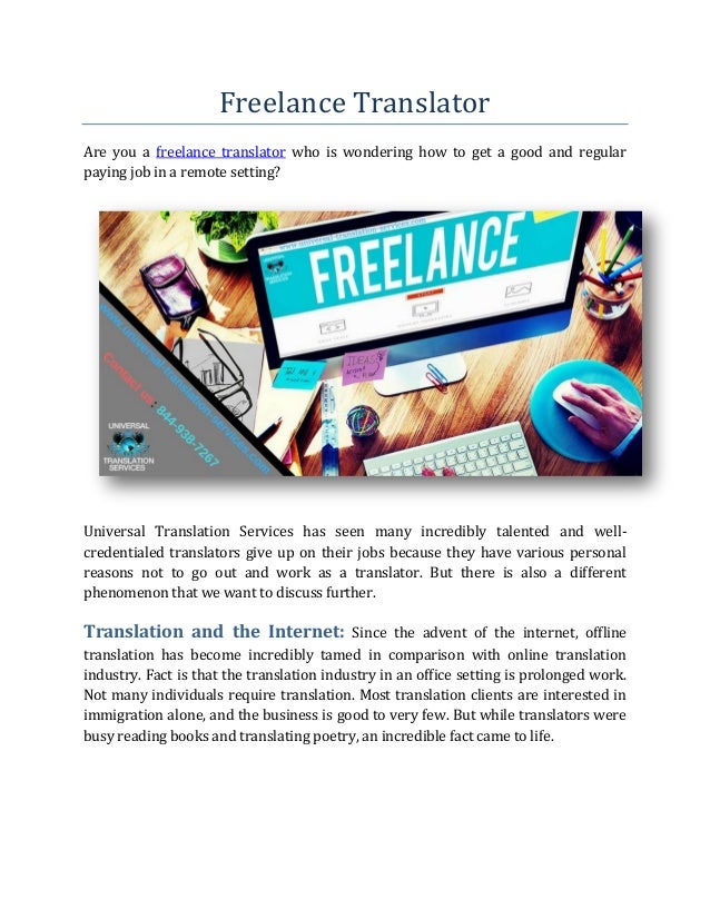 Freelance translator