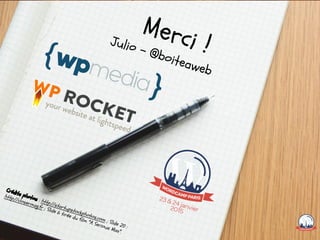 Merci !Julio - @boiteaweb
Crédits photos : http://startupstockphotos.com ; Slide 20 :
http://closermag.fr ; Slide 6 tirée du film "A Serious Man".
 