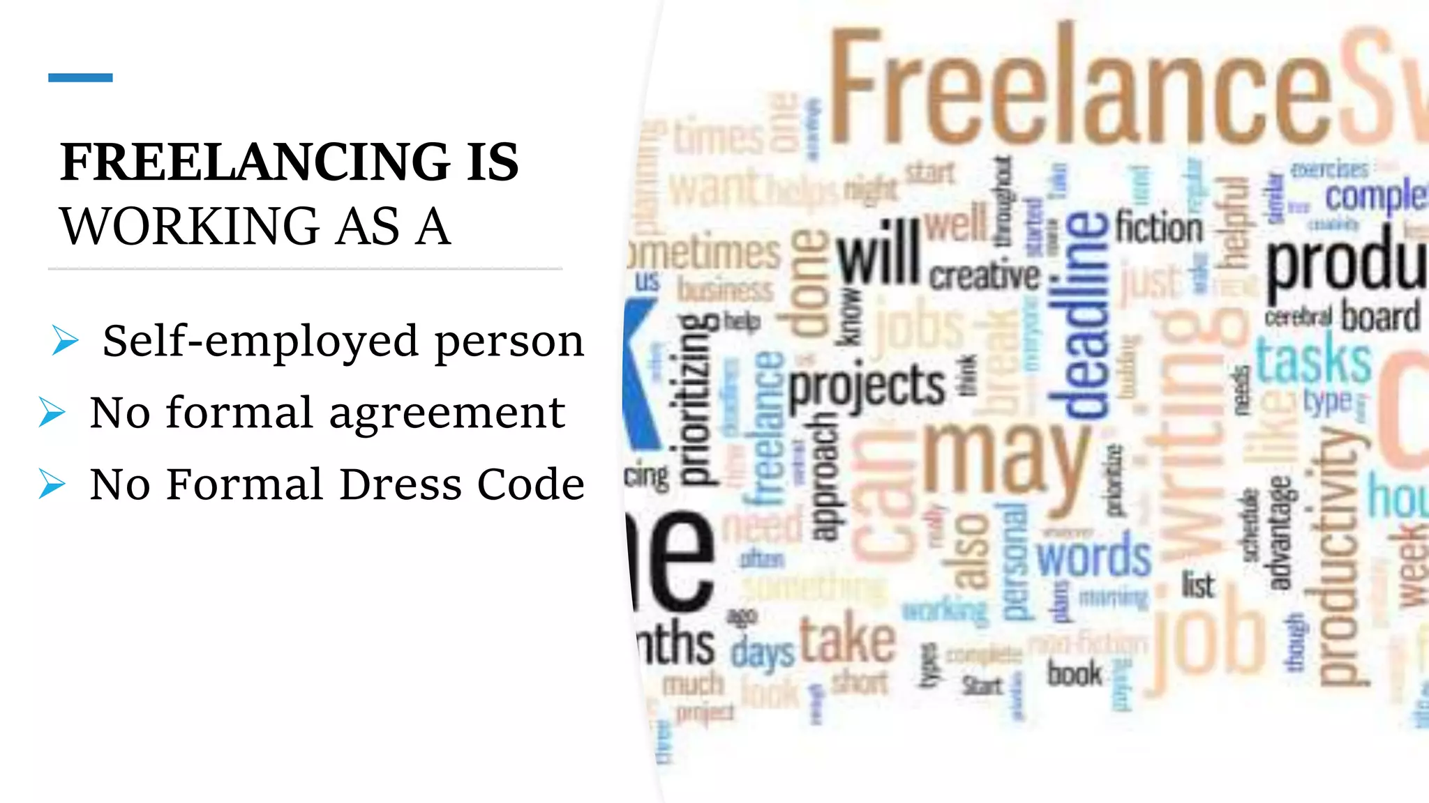 Freelancing presentation PowerPoint slides