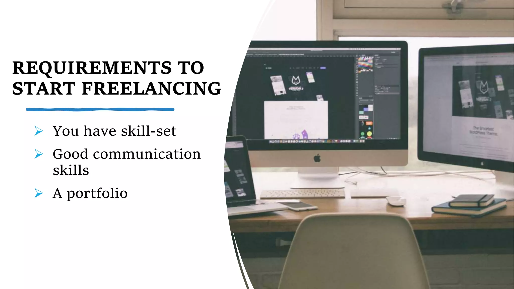 Freelancing presentation PowerPoint slides