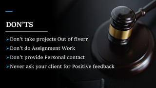 Freelancing presentation PowerPoint slides
