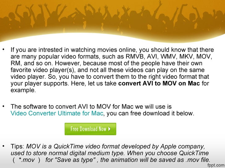 Mov file converter