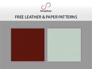 FREE LEATHER & PAPER PATTERNS 
 