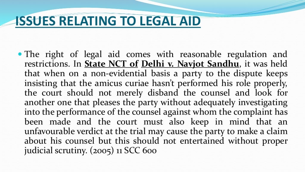 essay on free legal aid